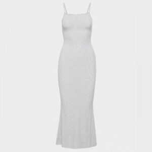 Aritzia Heather Grey Bodycon Maxi Dress